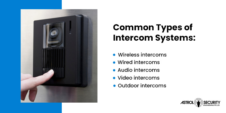 common types of intercom systems