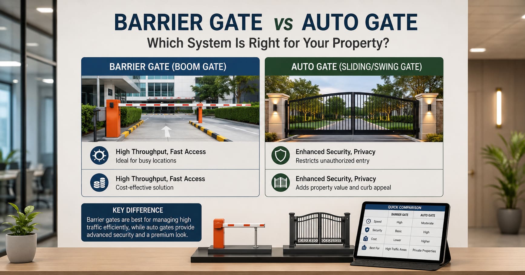 Informational-display-comparing-the-high-throughput-of-barrier-gates-versus-the-enhanced-privacy-of-auto-gate